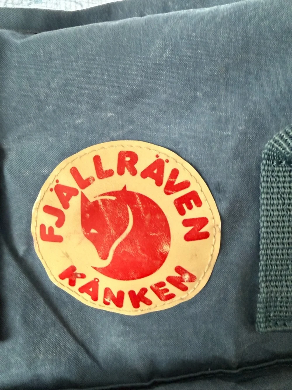 Fjallraven Kånken Laptop 17 Backpack - Blue with Red Logo FLAW